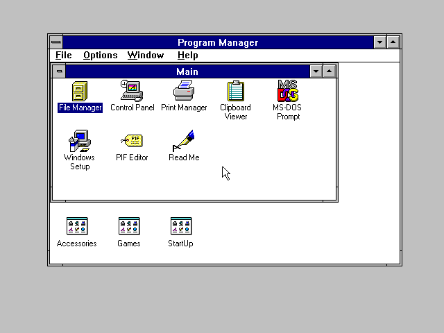 Windows 3.1 Desktop