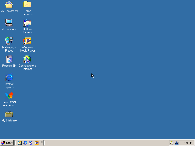 Windows ME Desktop