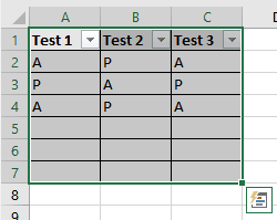 Excel Data Select